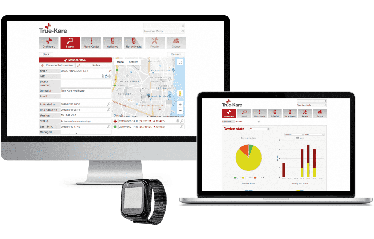 Care Watch Pro SOS 4G platform